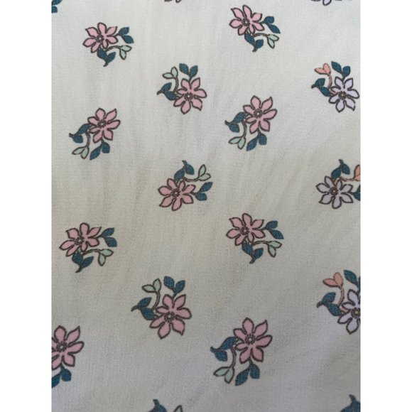 NWT Heart Soul Square Flowered Retro Neck Head Scarf Pastel Colors Pink 16"x16" - Picture 5 of 12